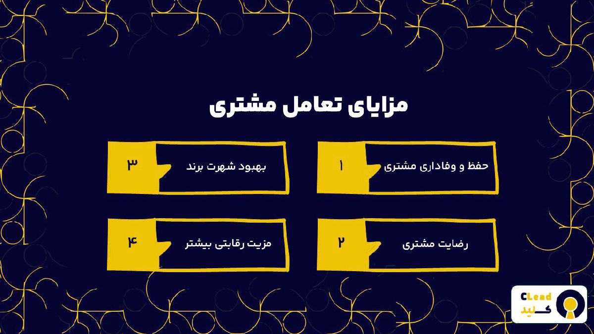 مزایای تعامل مشتری