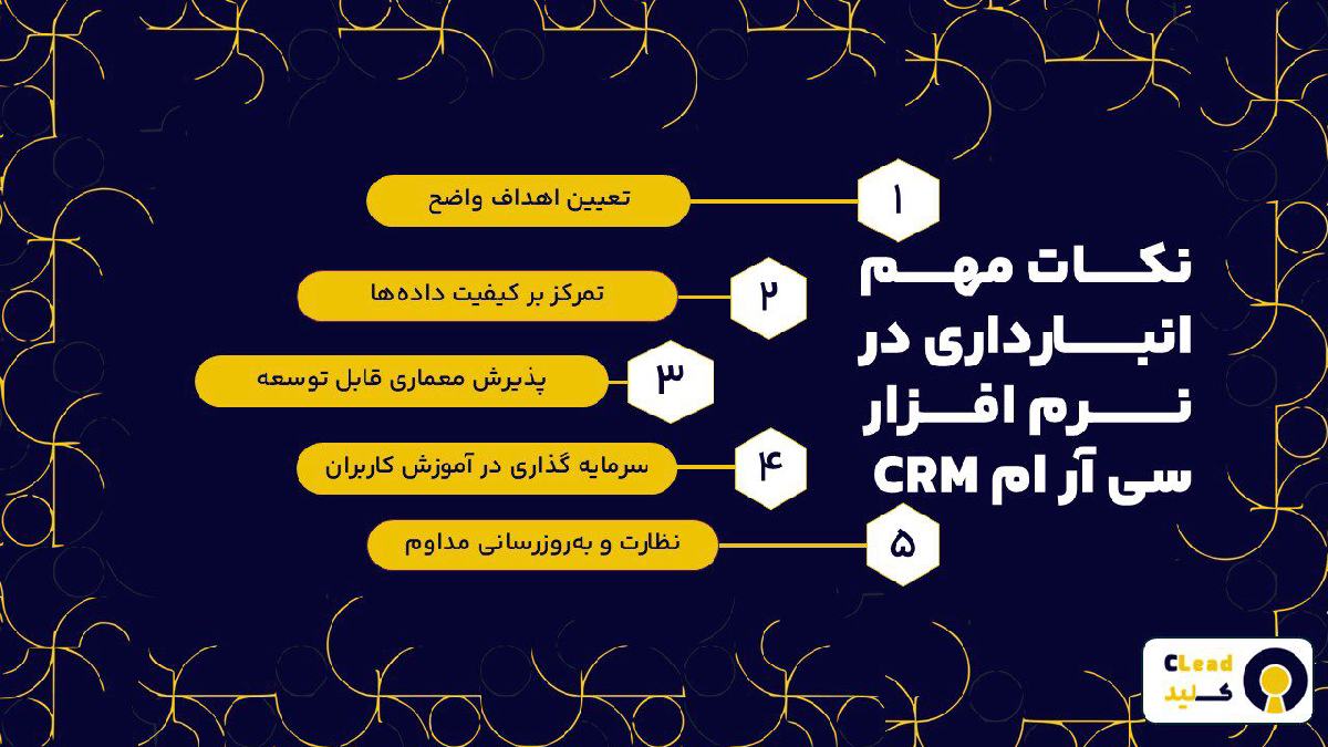 نکات مهم انبارداری در نرم افزار سی آر ام CRM