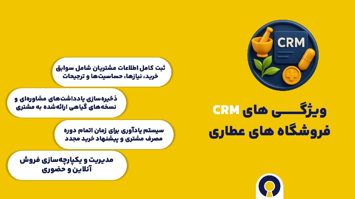 ویژگی نرم افزار crm عطاری