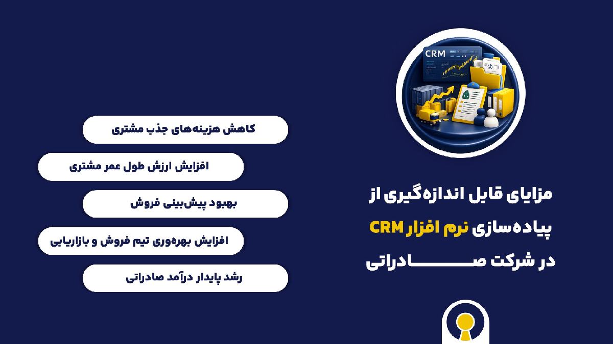 مزایای قابل اندازه‌گیری از پیاده‌سازی نرم افزار CRM شرکت صادراتی