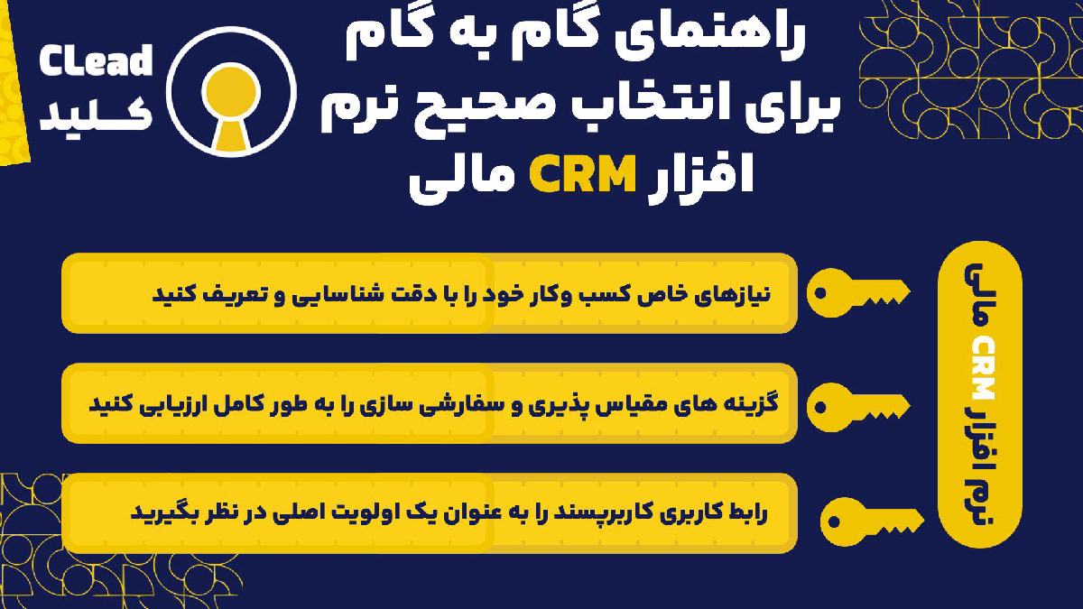 راهنمای گام به گام برای انتخاب صحیح نرم افزار CRM مالی