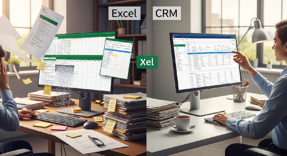 تفاوت اکسل و CRM؛ چرا فایل‌های دستی باعث سوختن فرصت‌های فروش می‌شوند؟