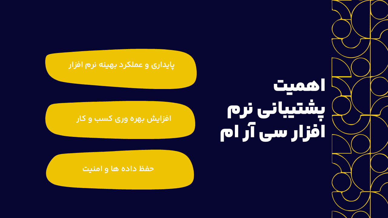 پشتیبانی نرم افزار سی آر ام چه لزومی دارد؟