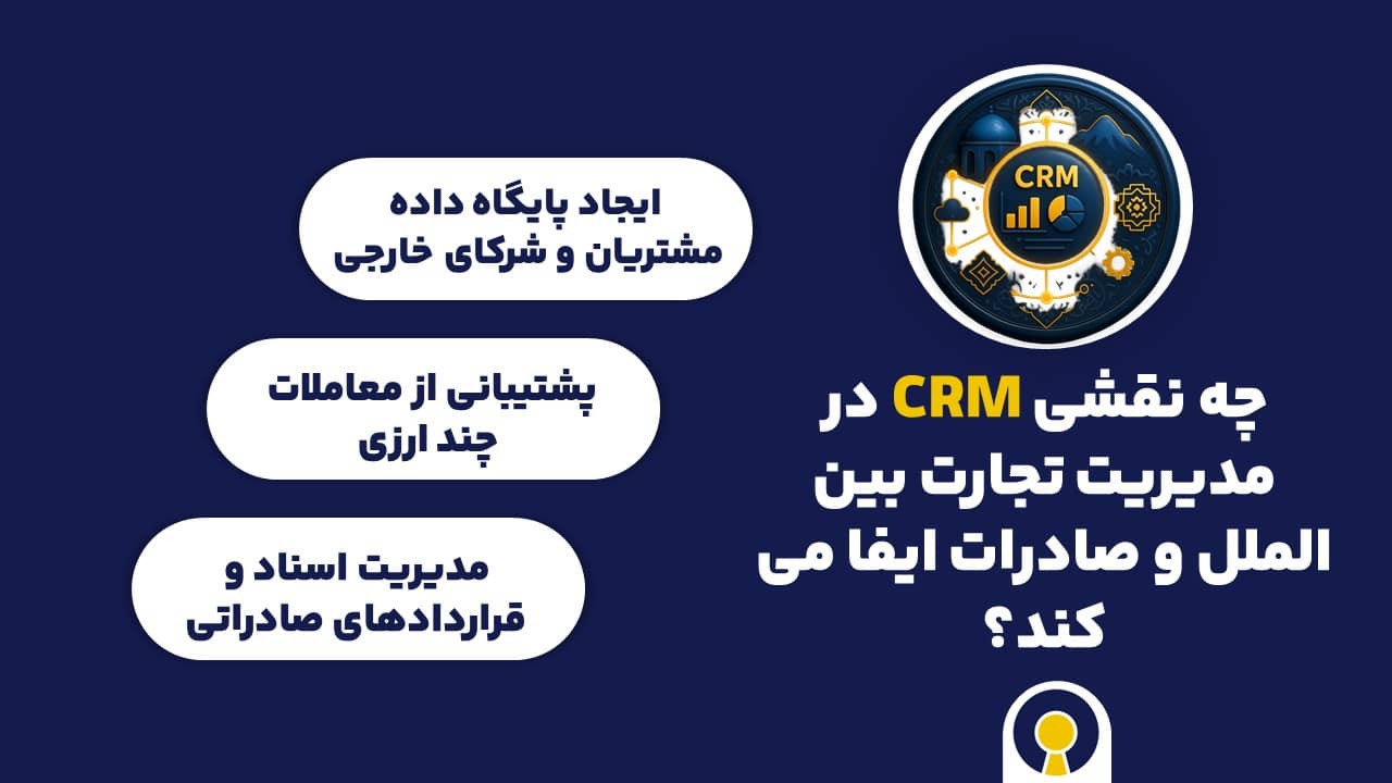 چه نقشی CRM در مدیریت تجارت بین الملل و صادرات ایفا می کند؟