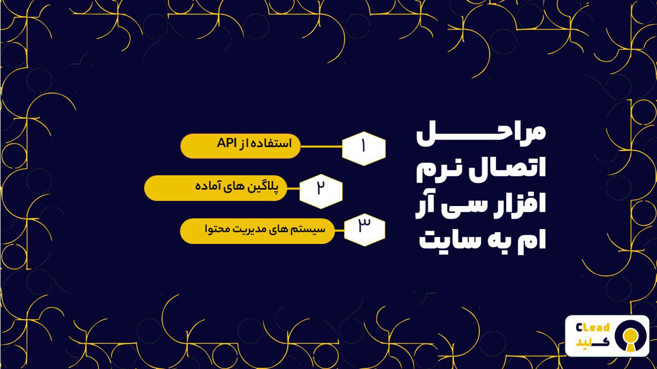 مراحل اتصال نرم افزار سی آر ام به سایت